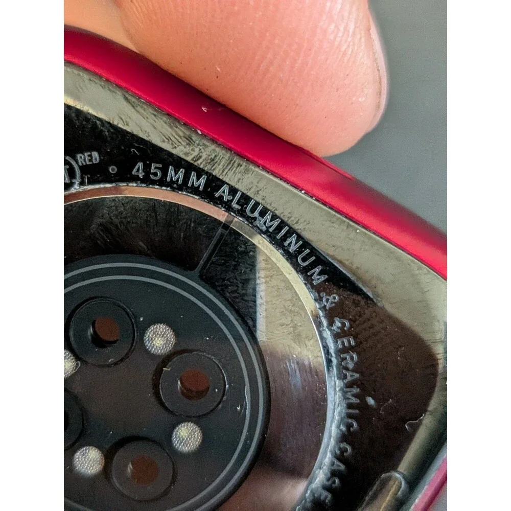 Apple Watch Series 7 45mm Red Case Turns On **Locked - As Is